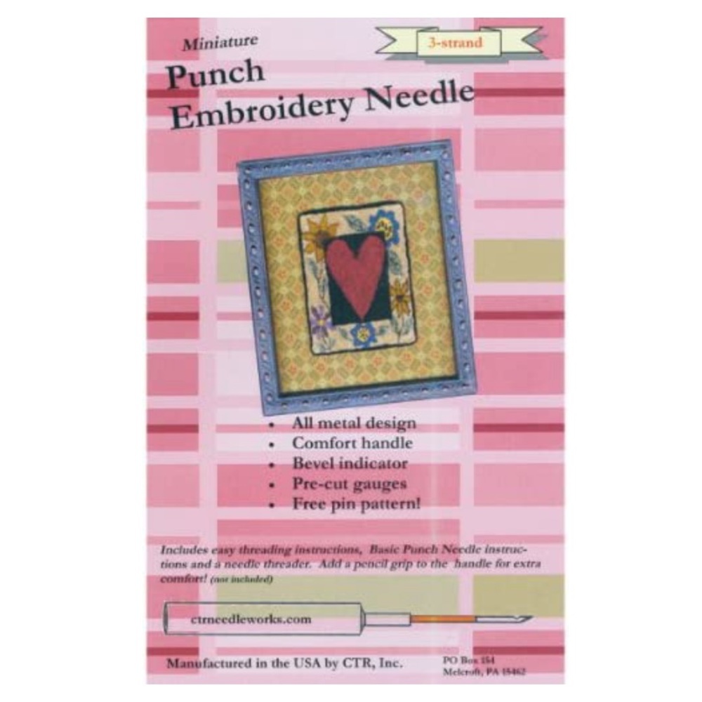 CTRneedleworks miniature punch embroidery needle